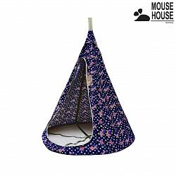 Подвесной гамак-качели, диаметр 110 см, флаги (Mouse House, 6625RT) - миниатюра